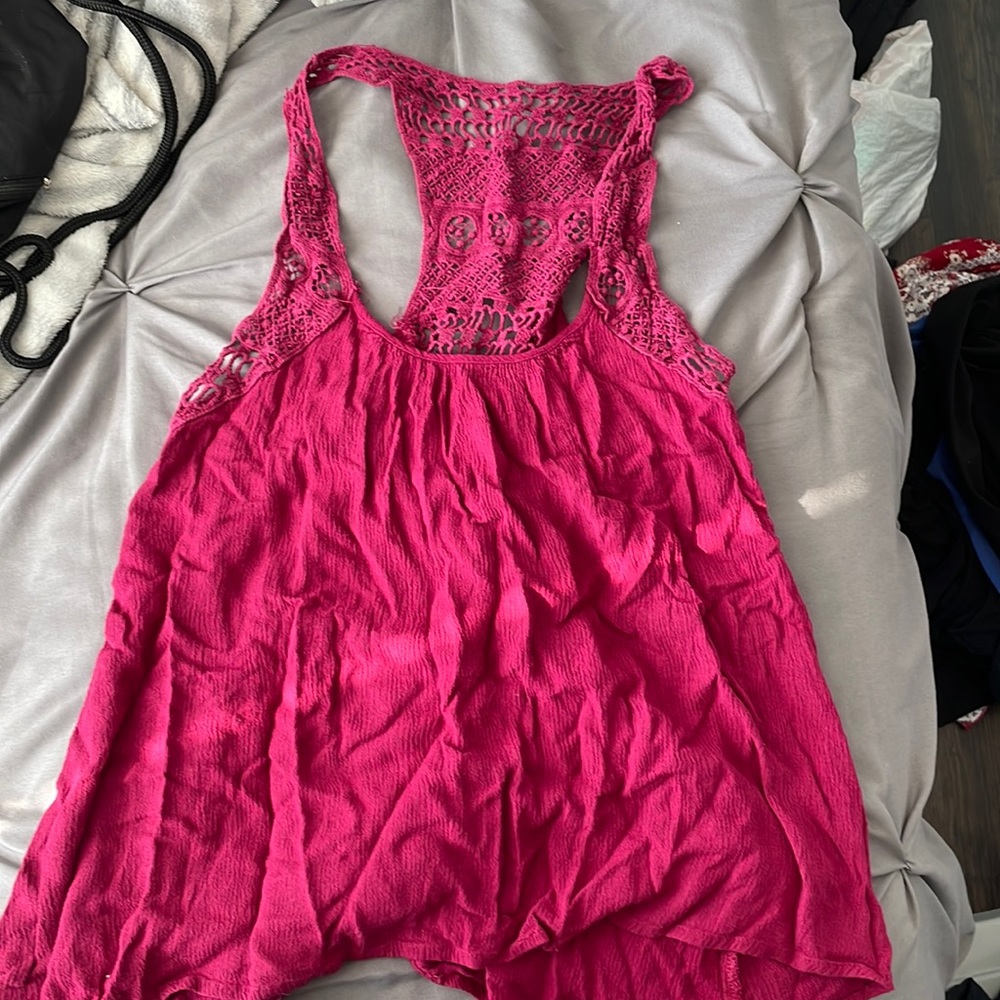 Maroon crop top from rue 21